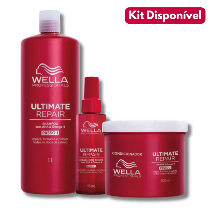 KIT WELLA PROFESSIONALS ULTIMATE REPAIR TRIPLA AÇÃO